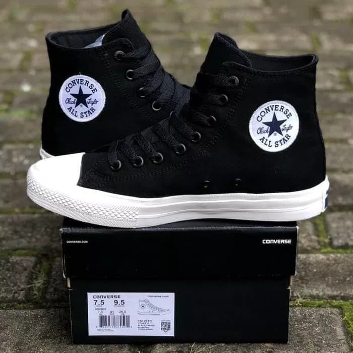 Converse negro High Premium zapatos altos | All Star zapatos negros altura Ct negro caja gratis | México