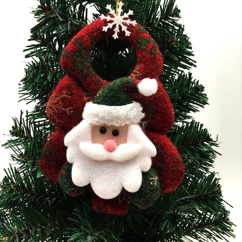 8 Piezas Campana Navidad Colgante para Muñecos áRbol Colgando Adornos del Santa Claus Muñeco de Nieve Elk Oso Regalo Juguetes Lindos 