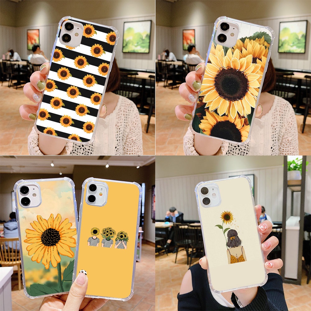 Funda De Silicona TPU De Girasol A-195 Compatible Con LG K9 K50S K11 Q60  K12 K22 K42 K40 K40S Q52 K62 K52 K50 Plus Max Prime Suave | Shopee México