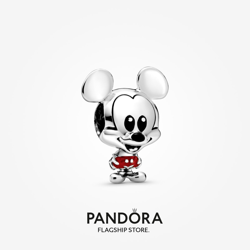 Pandora Pulsera Charm Disney Mickey Mouse Pantalones Rojos g801