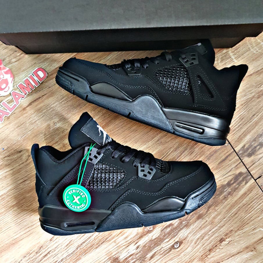 2020 AIR JORDAN 4 Retro Negro Gato Para Mujer/Niños VJFS