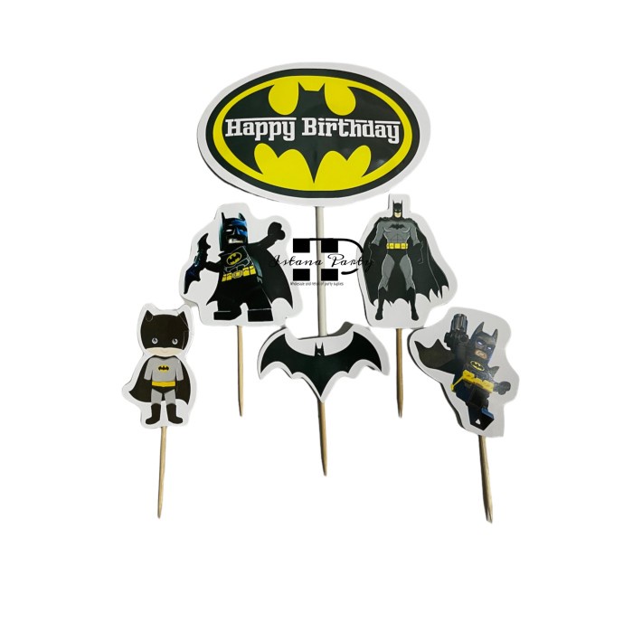 Decoración para tartas de feliz cumpleaños, diseño de batman | Shopee México