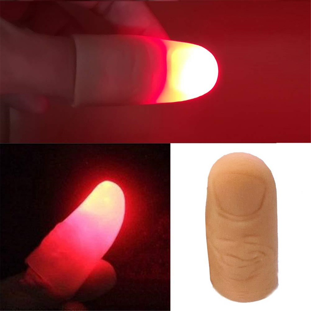 LED Dedos Pulgares Truco Fiesta de Halloween Accesorios mágicos STOBOK 5 Pares Magic Finger 