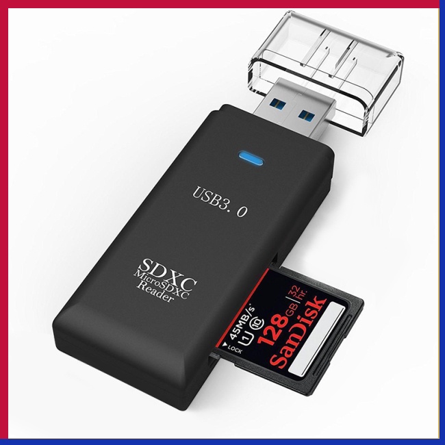 Lector de tarjeta de memoria SD USB 3.0 Alta Velocidad Micro SD SDHC SDXC MMC Mobile T-Flash 