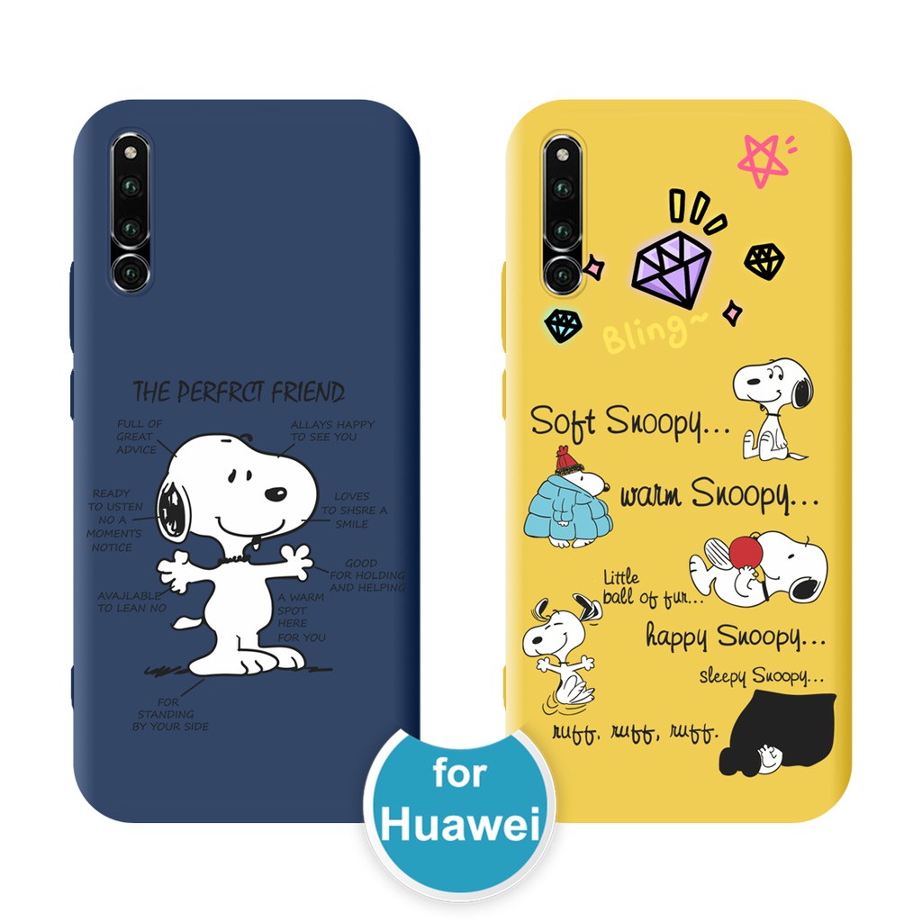 Huawei P20 P30 Pro Nova 3i 3e 4 4e Mate 20 Lite P Smart Plus Y9 Z Prime 2019 Funda De TPU Suave Snoopy Caliente