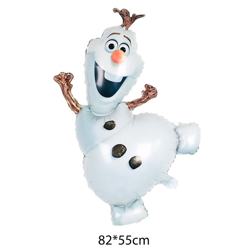 6pcs Disney Frozen Theme Anna Elsa Hans Kristoff muñeco de Ice copo de nieve niños fiesta cumpleaños necesita globo azul feliz cristo | Shopee México