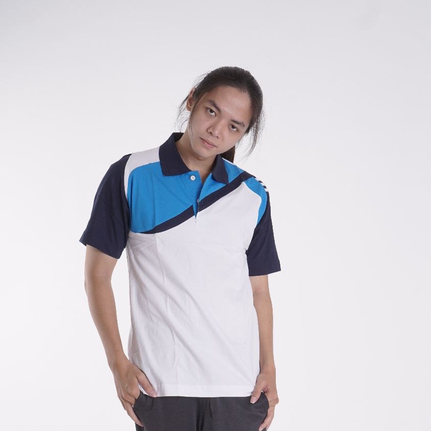 Polo camiseta ropa deportiva 100% algodón combinación blanco azul marino  cielo cian ARX PS16 | Shopee México