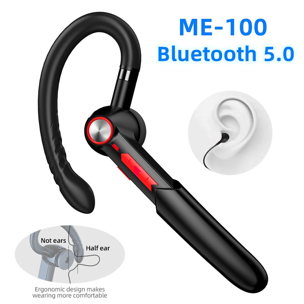 ME100 Bluetooth Earphone Fingerprint Touch Wireless Headset With Microphone Handsfree Driving