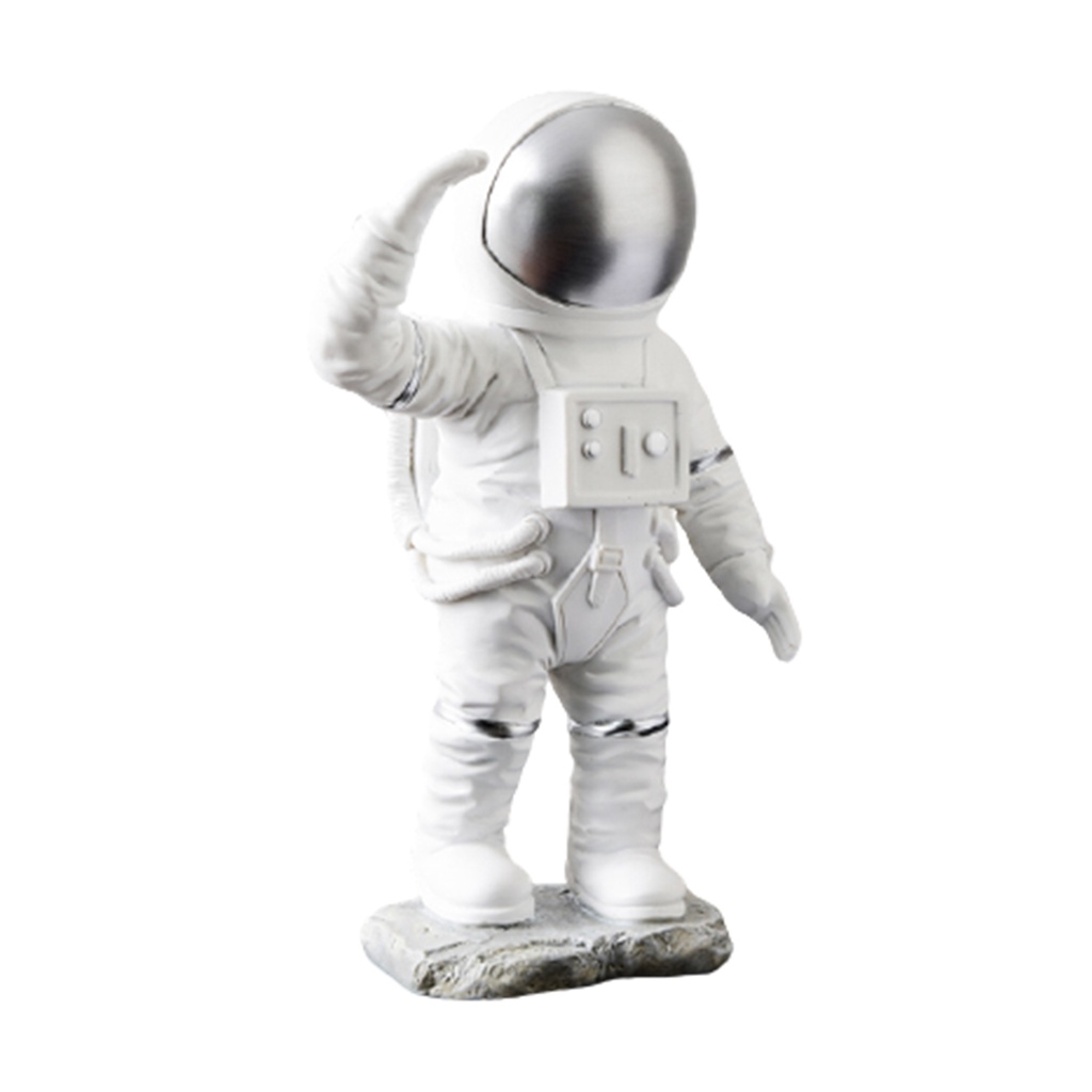 MOVKZACV Estatuas de astronauta de astronauta escultura ornamentos figura adorno decoración de mesa accesorios de escritorio para decoración del hogar 