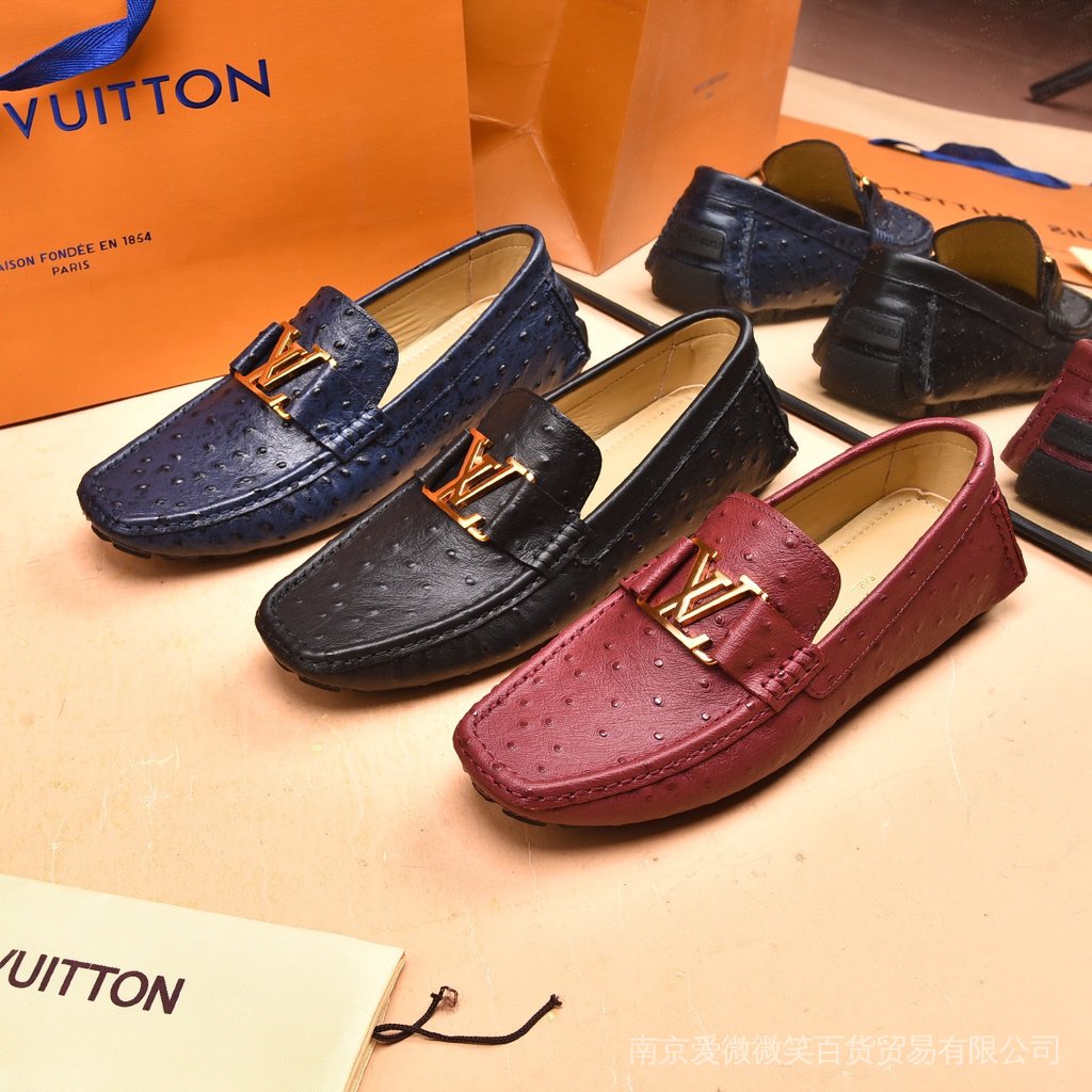 Louis Vuitton De Hombre casual Cuero Conducción formal slip-ons Mocasines | Shopee