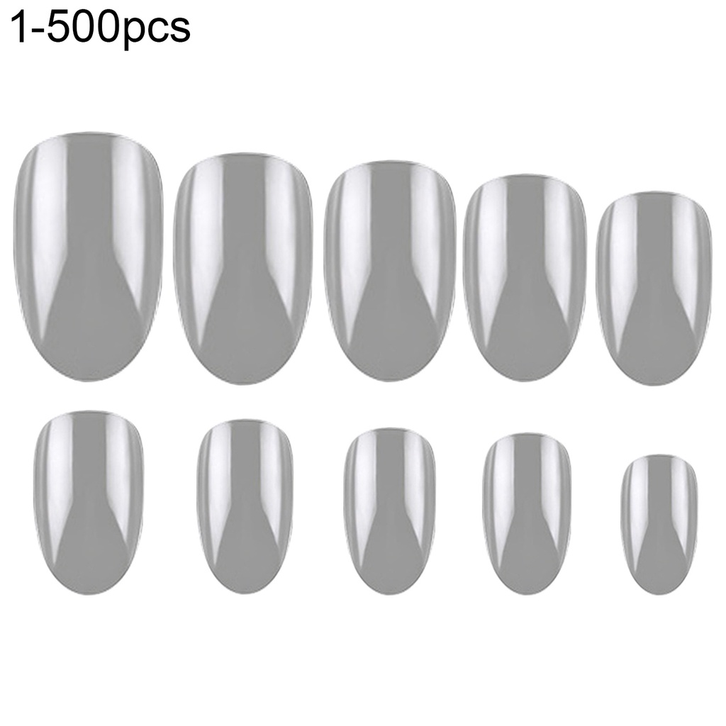 Big Long Lasting Clear Nail Tips Plastic Flake Nails Half Cover Widely Applied For Diy Shopee Mexico