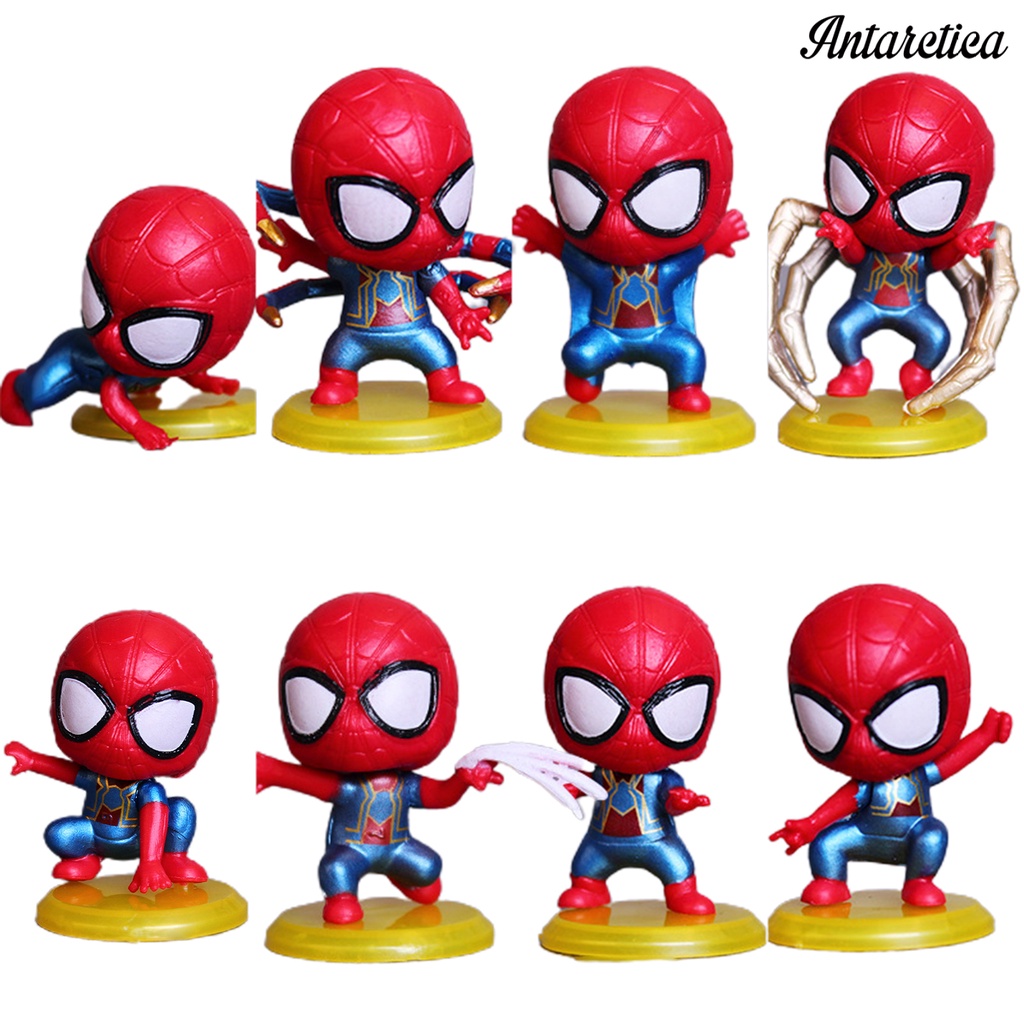 Mini Juego de Figuras Spider Man Adorno para Salpicadero de Coche Decoración para Tartas Suministros Hilloly Mini Modelo de Spiderman 15 cm Avengers Figura