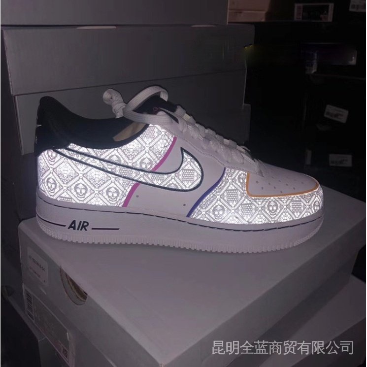 tenis bajos day of the dead air force 1