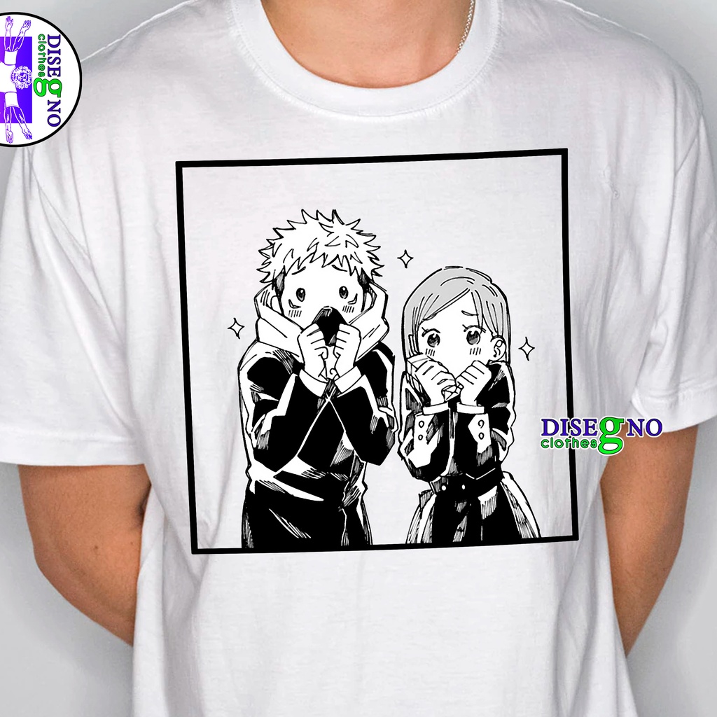 Playera Itadori Y Nobara Anime Jujutsu Kaisen Hombre Y Mujer Jk 008