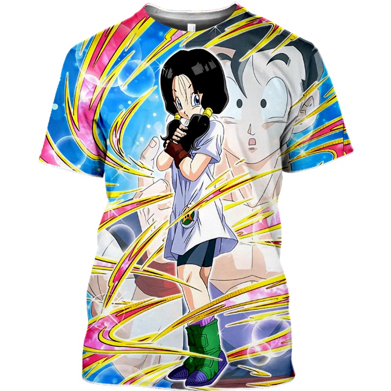 Nueva Camiseta Dragon Ball Android 18 , Goku-Anime Super Bulma Clásica Chichi