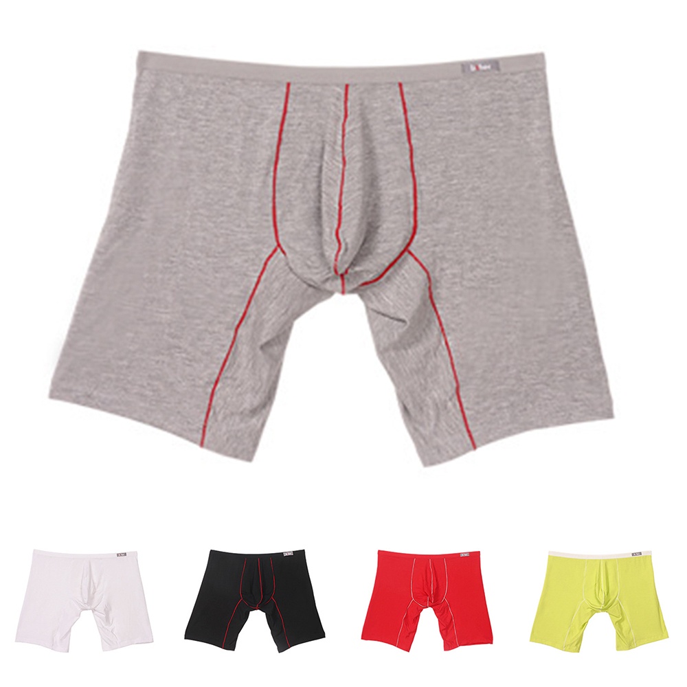Nuofengkudu Hombre Boxers Largos Calzoncillos Abierta 3 Pack 