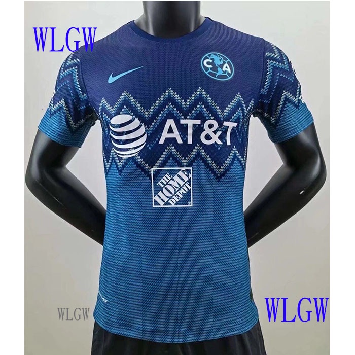 [WLGW] Camiseta De Fútbol Versión Jugador 2022-2023 America México Jersey Fuera Camisetas Camisa S-XXL
