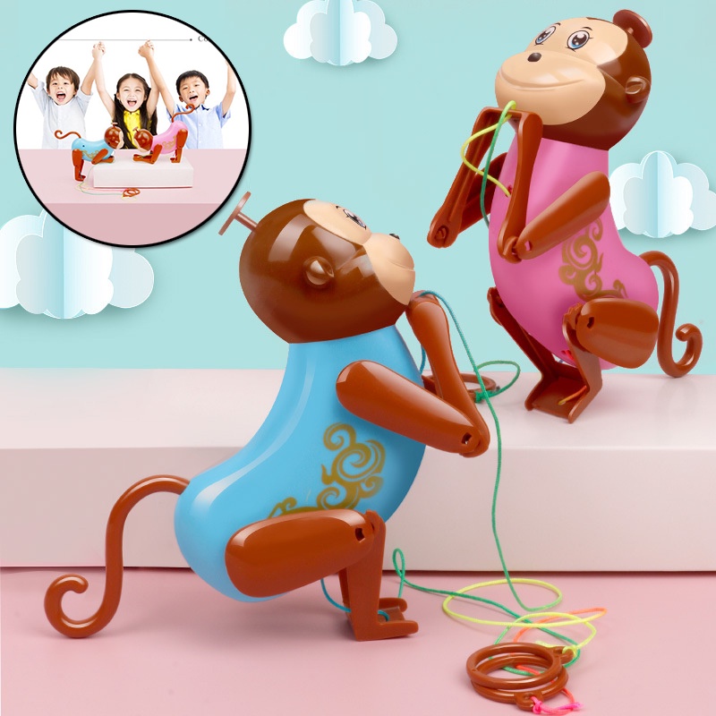Climbing Rope Monkey Toy Mechanical Wind up Toy with Sound Effect Gift for  Kids | Shopee México