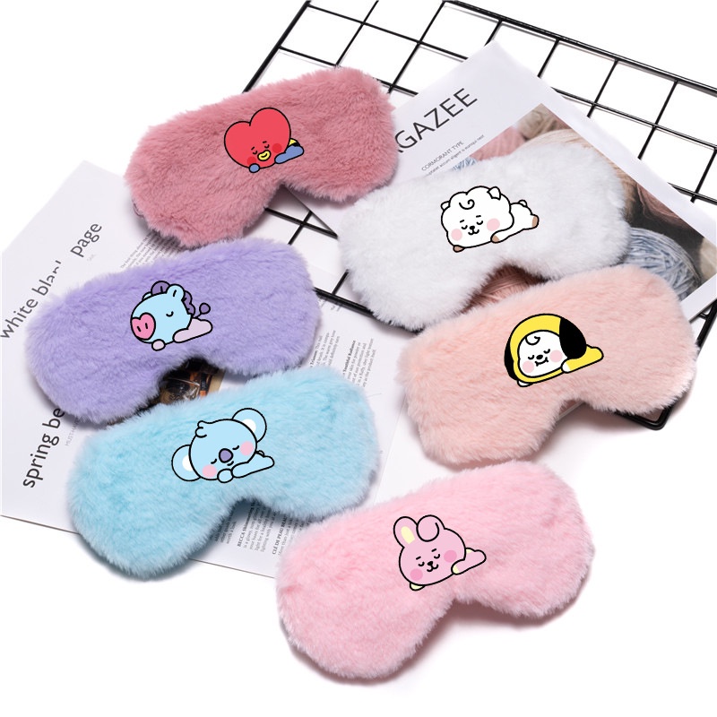 KPOP BTS BT21 Máscara De Ojos A Prueba De Balas De Grupo Juvenil Moda