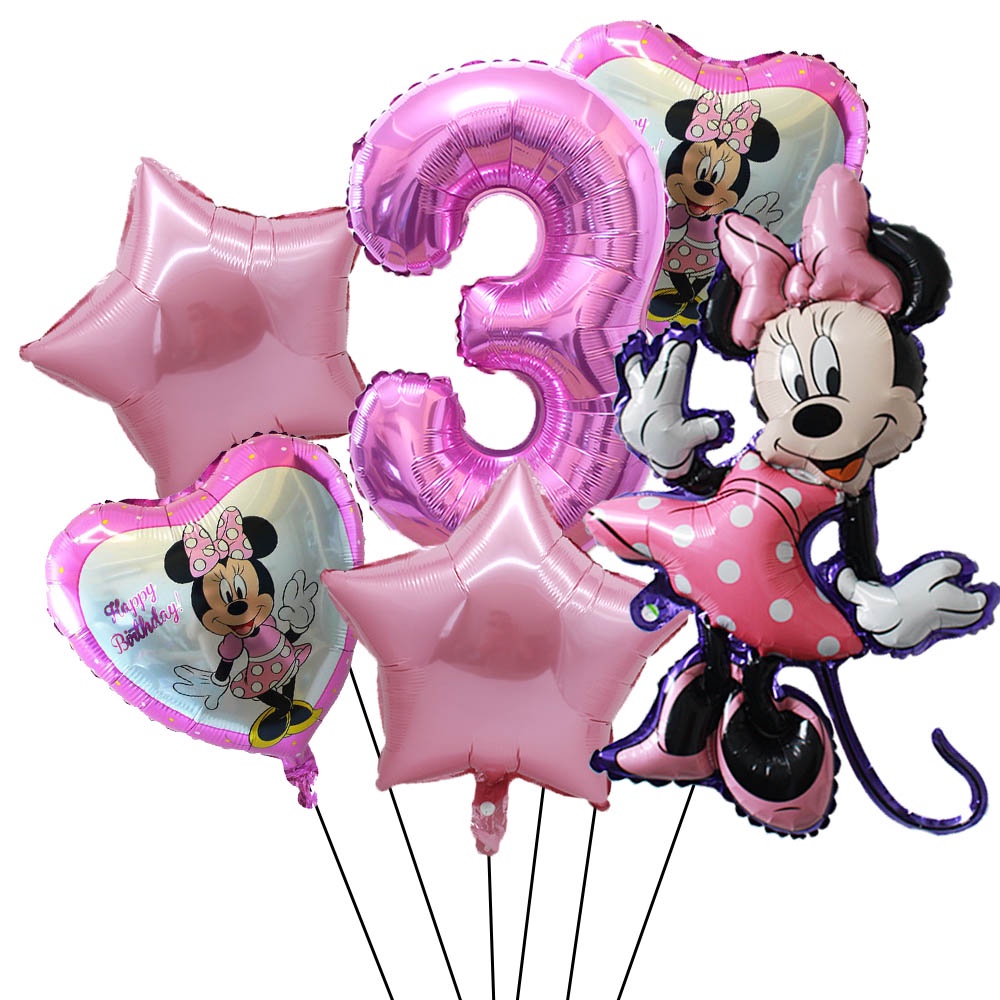 paquete de 8 Partido Ênico 11-Inch Cafe Disney Minnie mouse Globos 