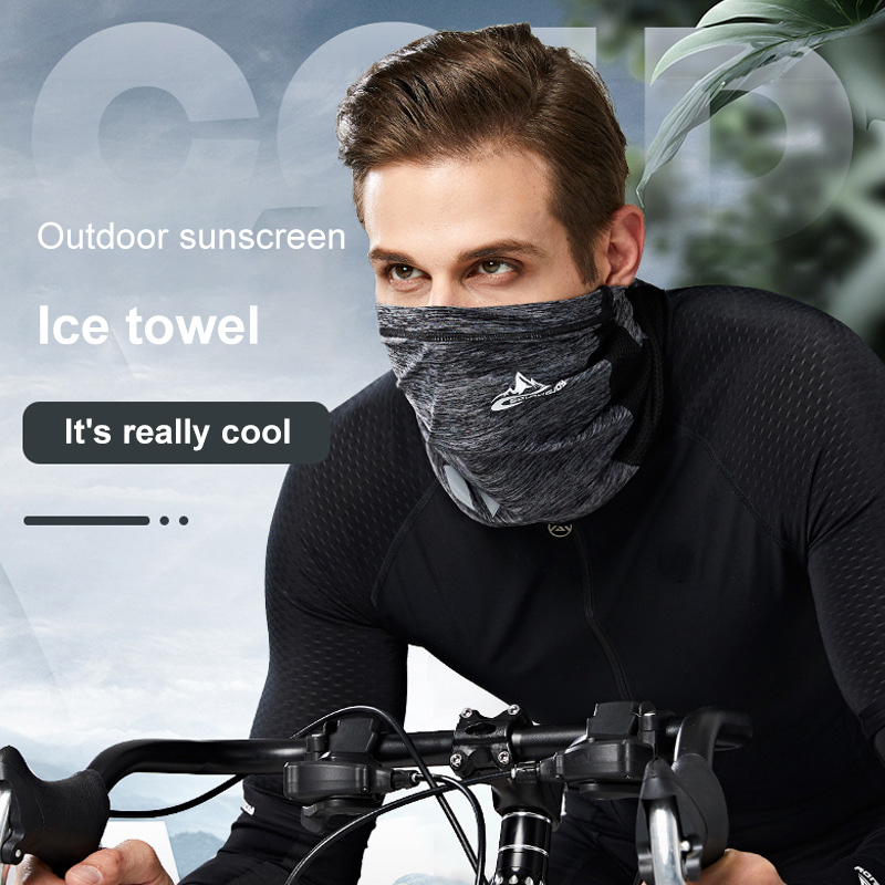 Summer Face Cover Neck Gaiter Tube Cooling Sunblock Bandana for Outdoor Sports
