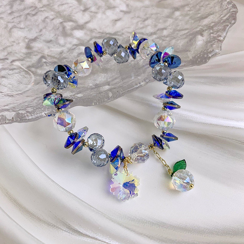 Color Ab Cuentas De Cristal Pulseras De Mujer Temperamento A 