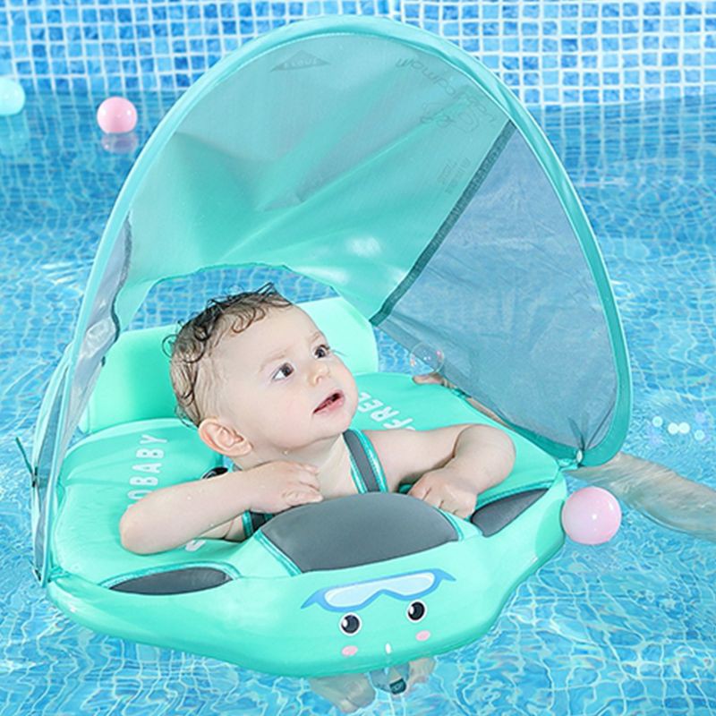 Solido No Inflable Bebe Anillo De Natacion Flotante Flotador Acostado Piscina Juguetes Banera Para Accesorios Entrenador De Natacion Parasol Adecuado Para Bebes De 3 24 Meses 6 18 Kg Shopee Mexico