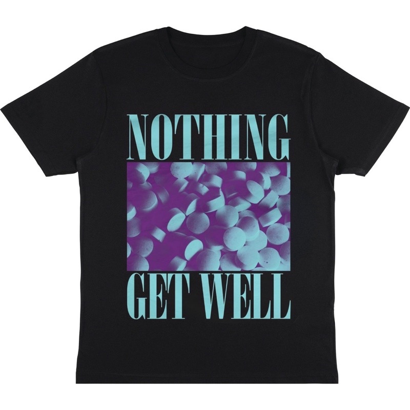 Camiseta Get WELL NOTHING | Camiseta INDIE BAND Music ropa | Camiseta  Premium Black hombre DISTRO | Shopee México