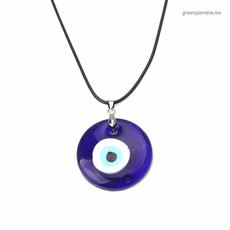 emprender Contando insectos Escritor GR/ collar con colgante de amuleto de la suerte para ojos azules protección  de ojos turcos Unisex | Shopee México