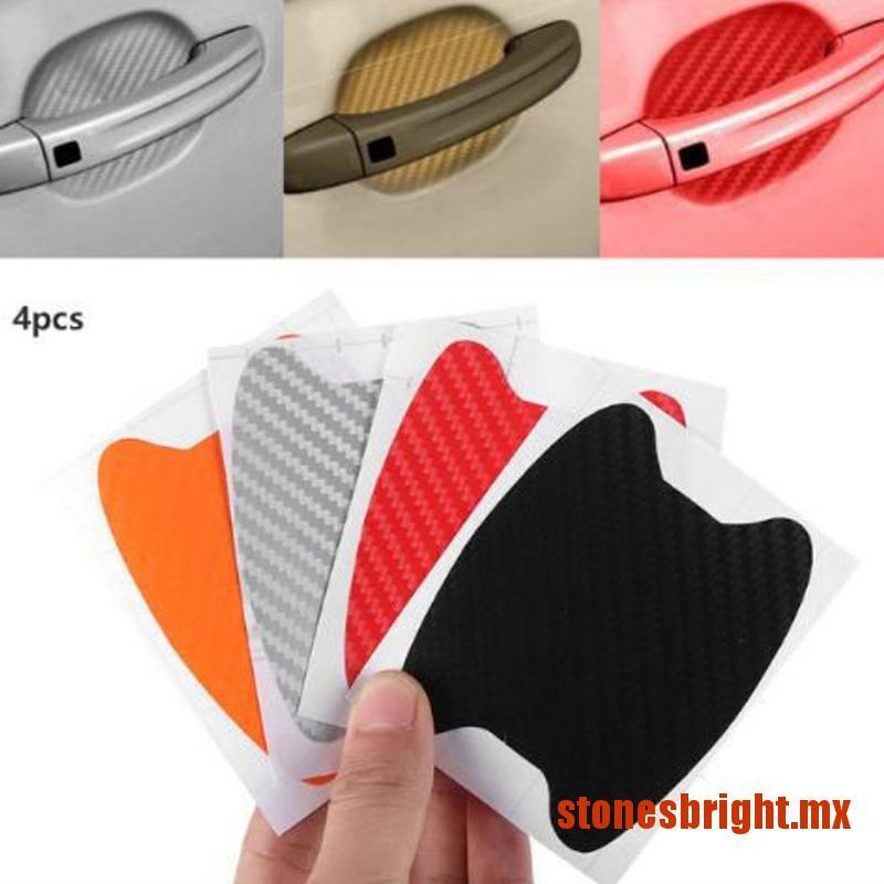 Brillante Juego De 4 Pegatinas Para Puerta De Coche Resistentes A Los Aranazos Cubierta De Manija Automatica Protectio Shopee Mexico