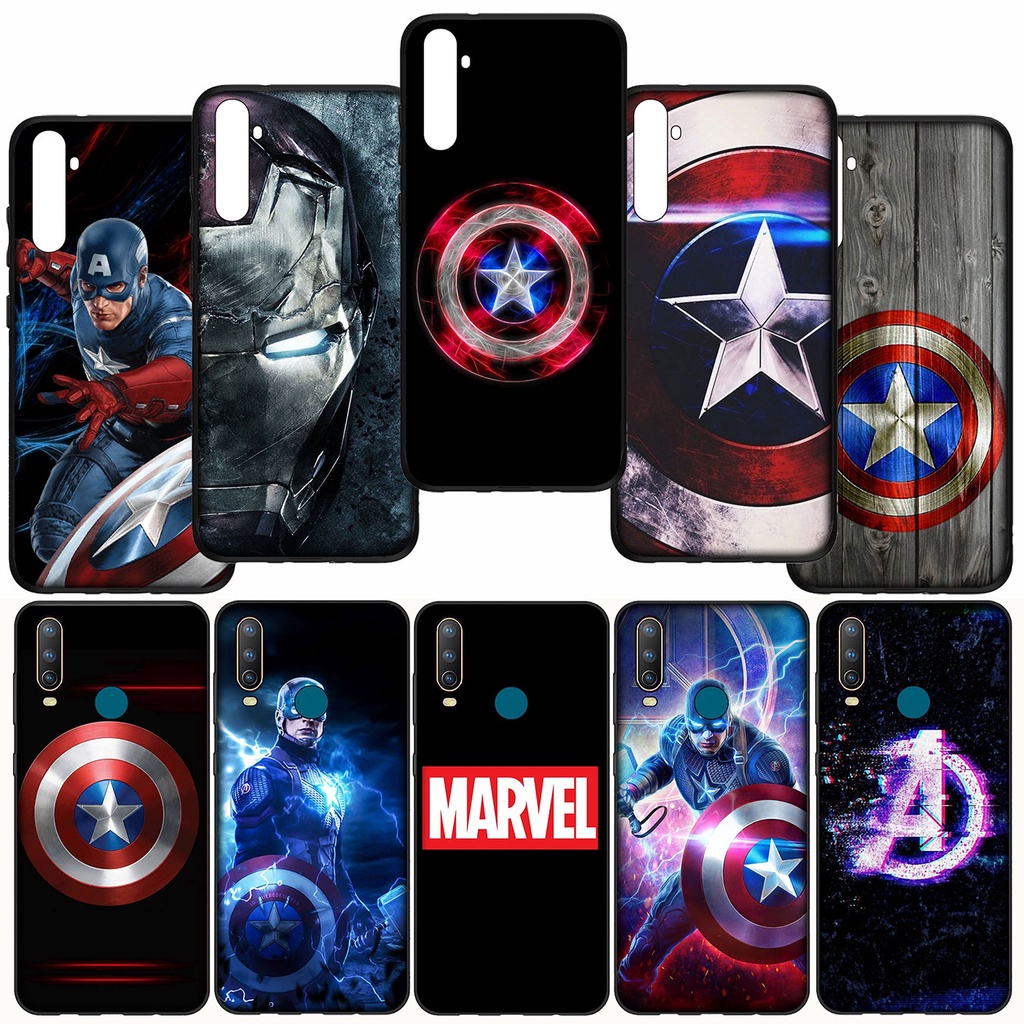 Funda De Silicona Suave Para Samsung Galaxy A22/A32/A72/4G/A70/A71 B-GC86/Marvel/Capitán América/Los Vengadores Thanos