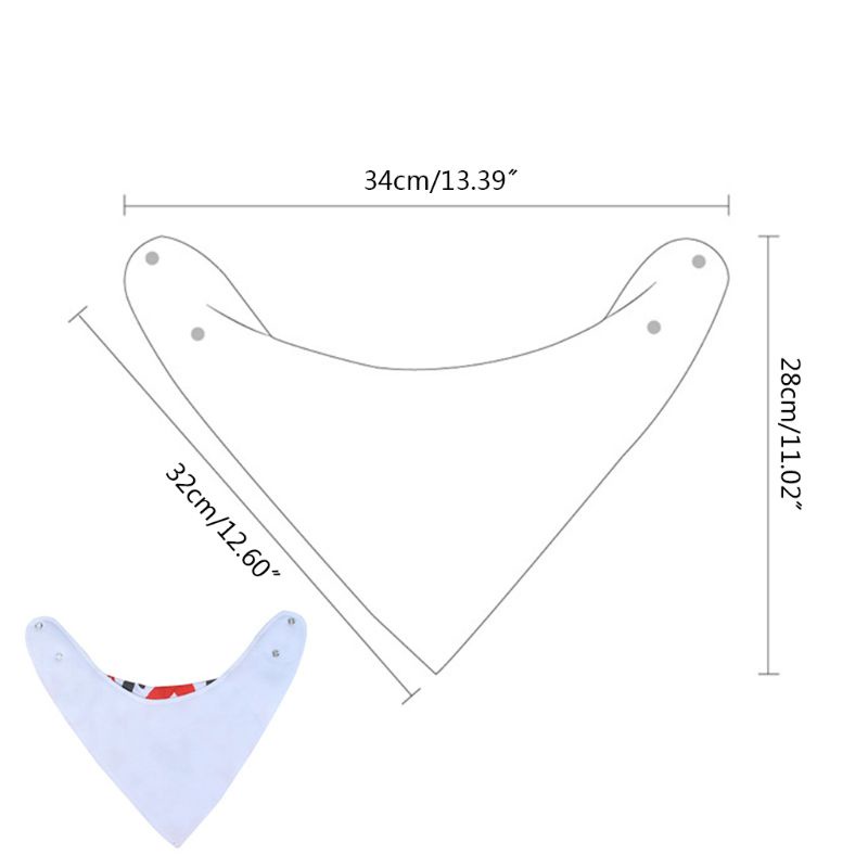 K Mx 8 Pcs Set Baby Triangle Saliva Towel Newborn Adjustable Buckle Bib Cotton Printing Simple Infants Nursing Towels Shopee Mexico