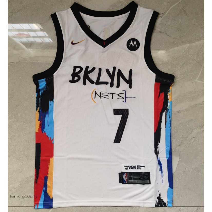 AP.DISHU Cesta De Deportes De Baloncesto De Los Hombres Red De Brooklyn # 7 Kevin Durant Fans Transpirable Versión Vestida Sin Mangas Camiseta Tip Uniforme 