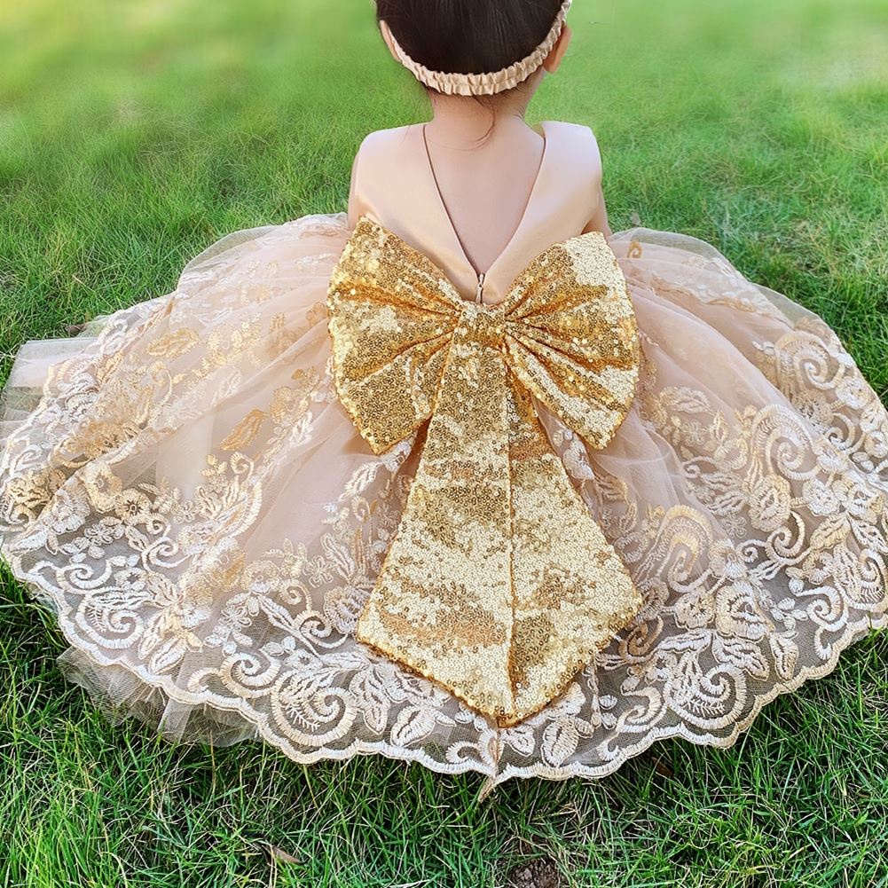 Vestido De Verano Para Bebé Niña 1er Cumpleaños Fiesta Para Vestidos De  Princesa Lentejuelas Arco Grande Ropa De Bautizo Infantil Pequeña | Shopee  México