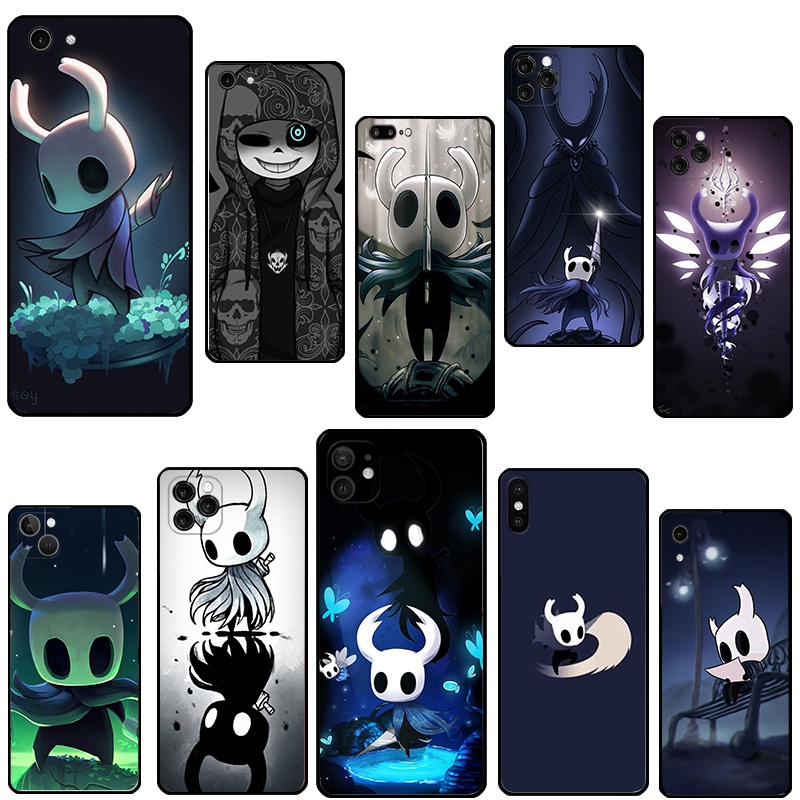 Funda Para iPhone X XR XS Max 11 11Pro Hollow Knight Suave Negra