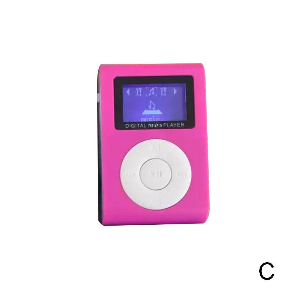 Music Player Reproductor Mini MP3 LCD con Enganche Clip Morado a0432 nt 