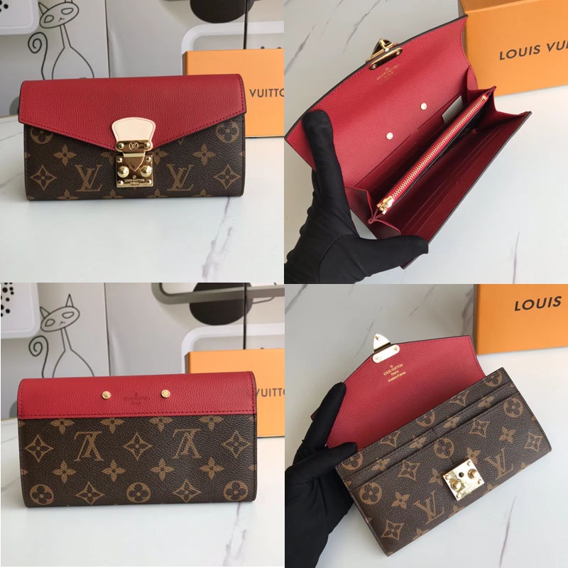 Listo para enviar 100% auténtico Louis Vuitton LV damas M58414Pallas billetera Monedero con caja | Shopee México