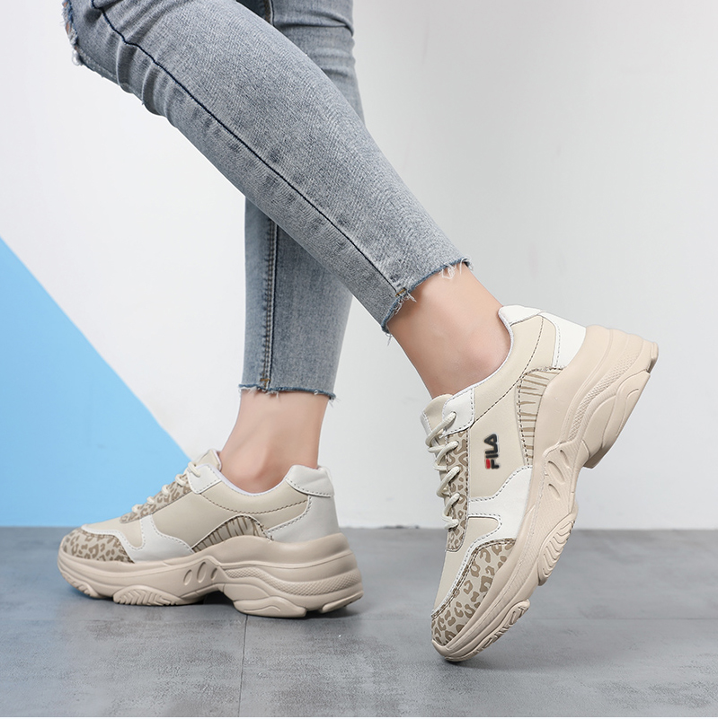 2020 tenis/zapatos casuales Fila coreanas Bege bajo Para mujer | Shopee  México