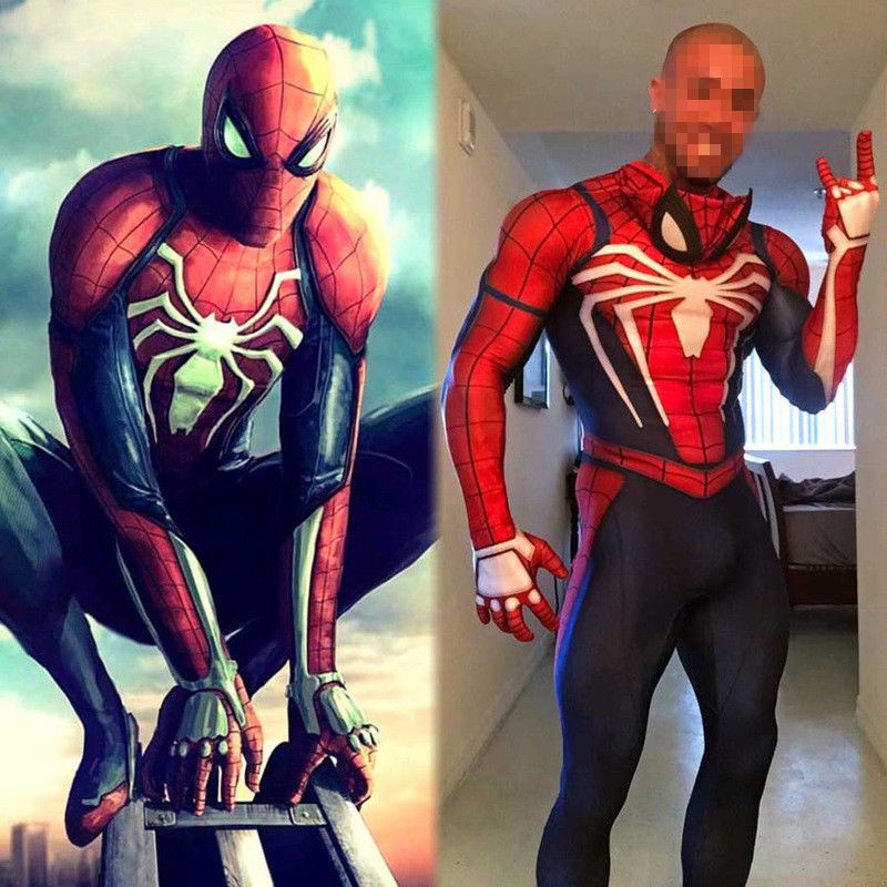 Disfraz de Spiderman Ps4 Insomniac Cosplay impresión 3d Adulto niños Spidey  Zentai Suit | Shopee México