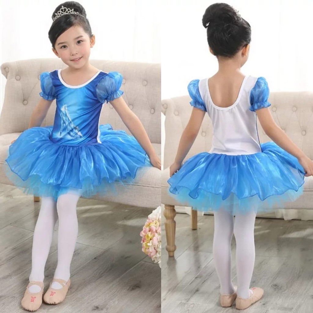 Cenicienta princesa vestido de Ballet Disney princes niño vidrio tutú falda  importación | Shopee México