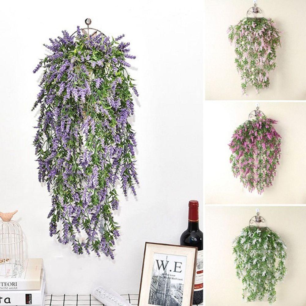 HEYIES Oficina Enredadera falsa Decoración exterior Planta artificial  Lavanda Fiesta Decoración del jardín Interior adj. Corona Suspensión  Decoración de casa Flor/Multicolor | Shopee México