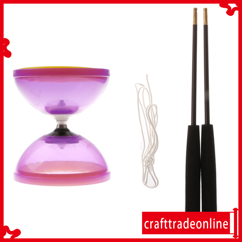 Juego de Diabolos de 1 YoYo chino Diabolo con palos de