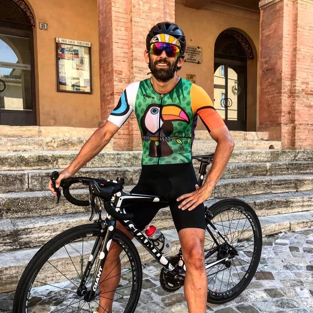 Slopline skinsuit Jersey de ciclismo triatlón trajes Maillot Hombre transpirable mono de bicicleta profesional ropa ciclismo | Shopee México