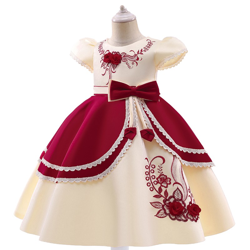MQATZ Formal Kids Vintage Bordado Vestido Para Niña Niños Disfraz Fiesta  Princesa Vestidos Niñas De Manga Corta 3-10 Años | Shopee México