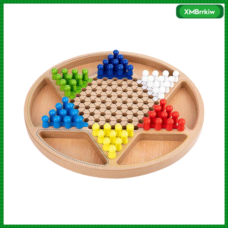 Rkiw Juego De Mesa Chino 2 En 1 Mini Juego De Madera Con Clavijas De Colores Para Adultos Ninos Y Ninas En 6 Colores Para Shopee Mexico