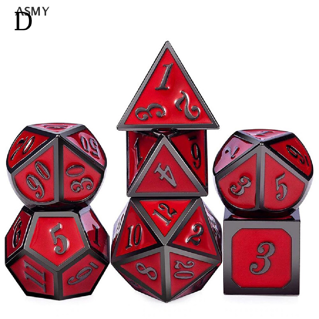 Verde NUOBESTY Juego de Dados de Juego Poliédrico de 7 Piezas Juego de Dados de Dragones Y Mazmorras de Acrílico Juego de Mesa MTG Pathfinder Juego de Mesa Juego de Dados 