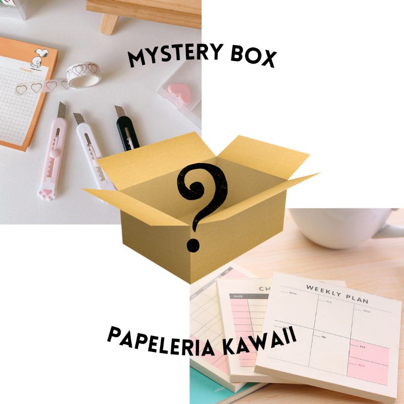 Mistery box caja misteriosa papelería Kawaii económica cosas utiles