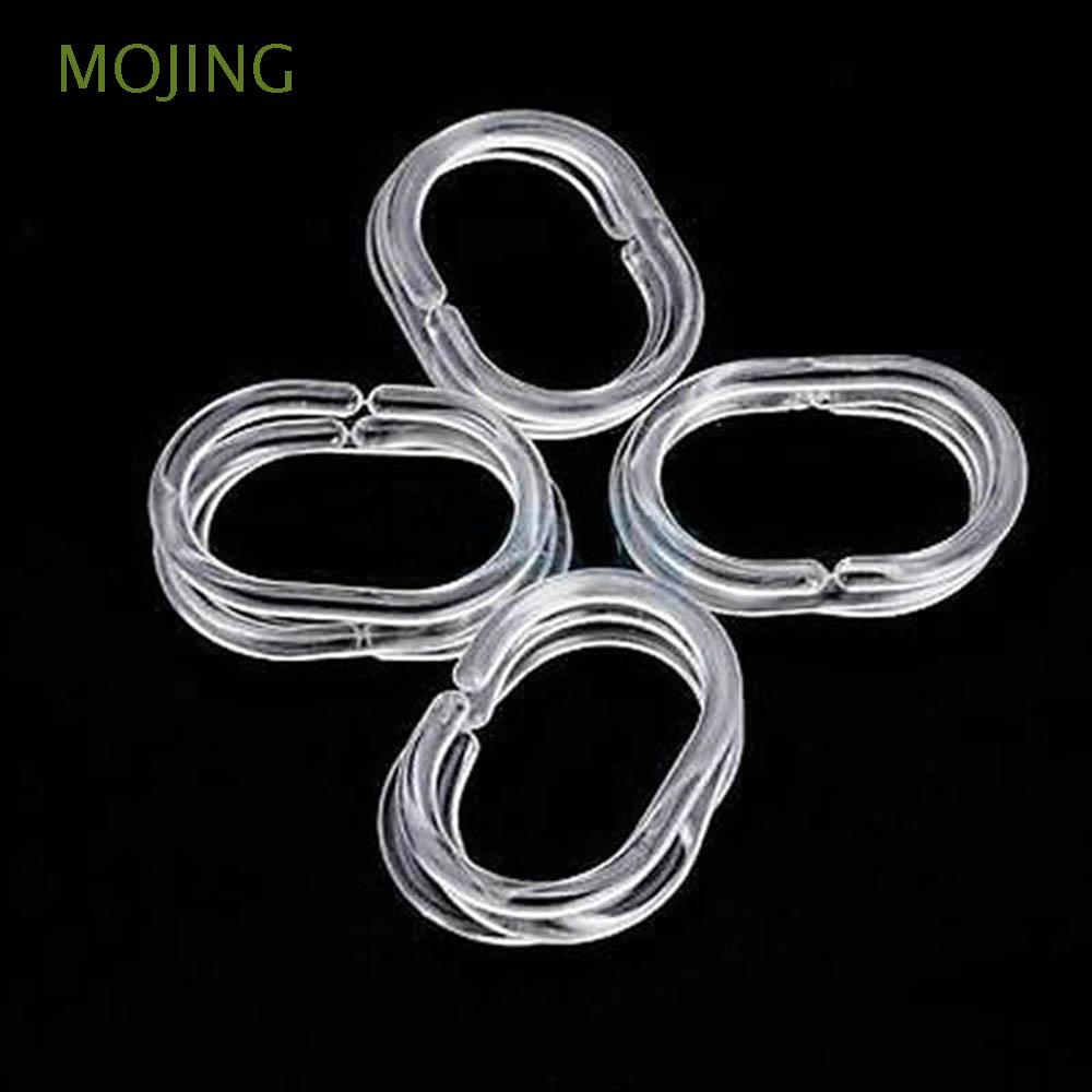 Mojing New Hooks Rings Plastic, Shower Curtain Liner Hooks