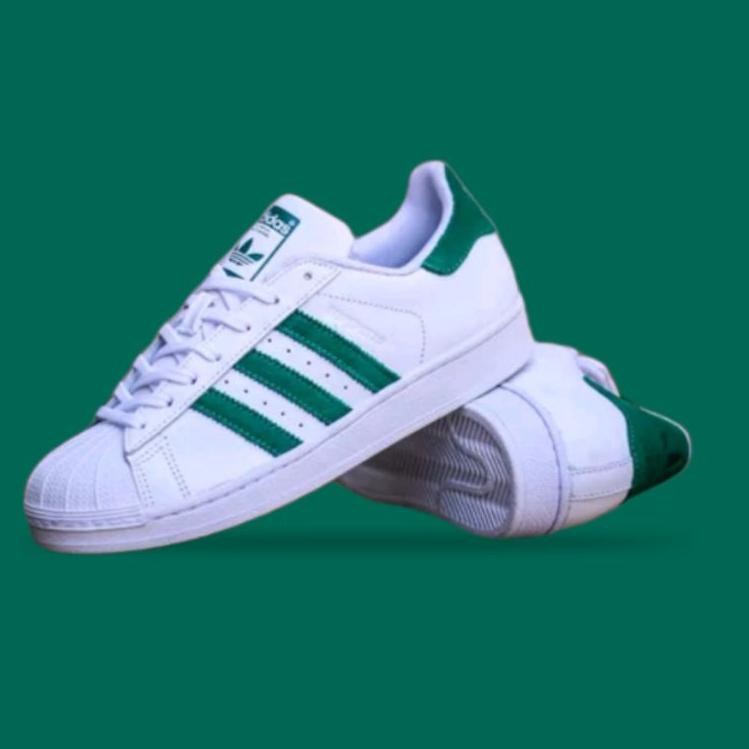 calculadora Tratamiento Preferencial Ahuyentar Imi ADIDAS Superstar Foundation blanco verde ORIGINAL/zapatos de hombre/ tenis de los hombres (mejor producto) | Shopee México