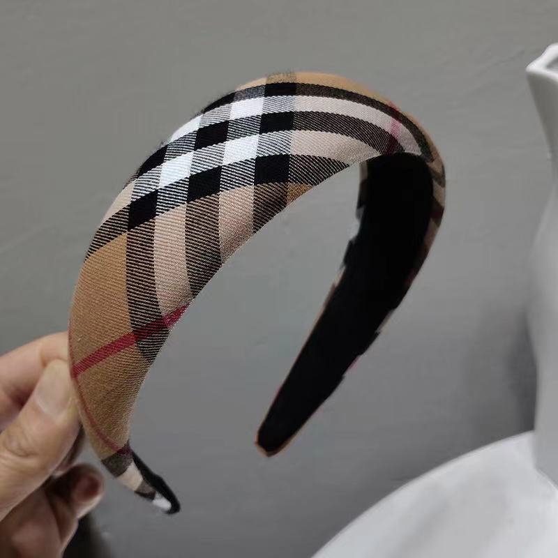 Burberry enrejado diademas mujeres Moda accesorios para el celosía cabello  diademas headwear Tamaño 2cm/3cm/4cm | Shopee México